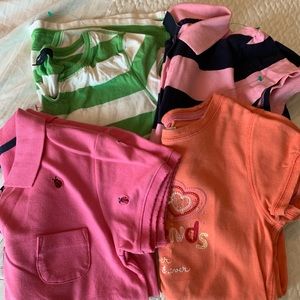 Lot of 4 Gap shirts size 12: preppy & cute